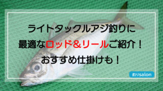 ライトタックルアジ釣りに最適なロッド＆リールご紹介！おすすめ仕掛けも！ | 釣りsalon