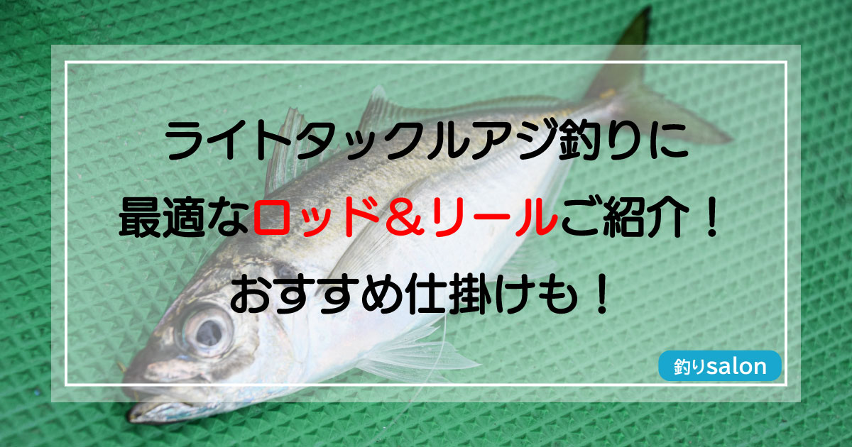 ライトタックルアジタックルと仕掛け紹介記事のアイキャッチ